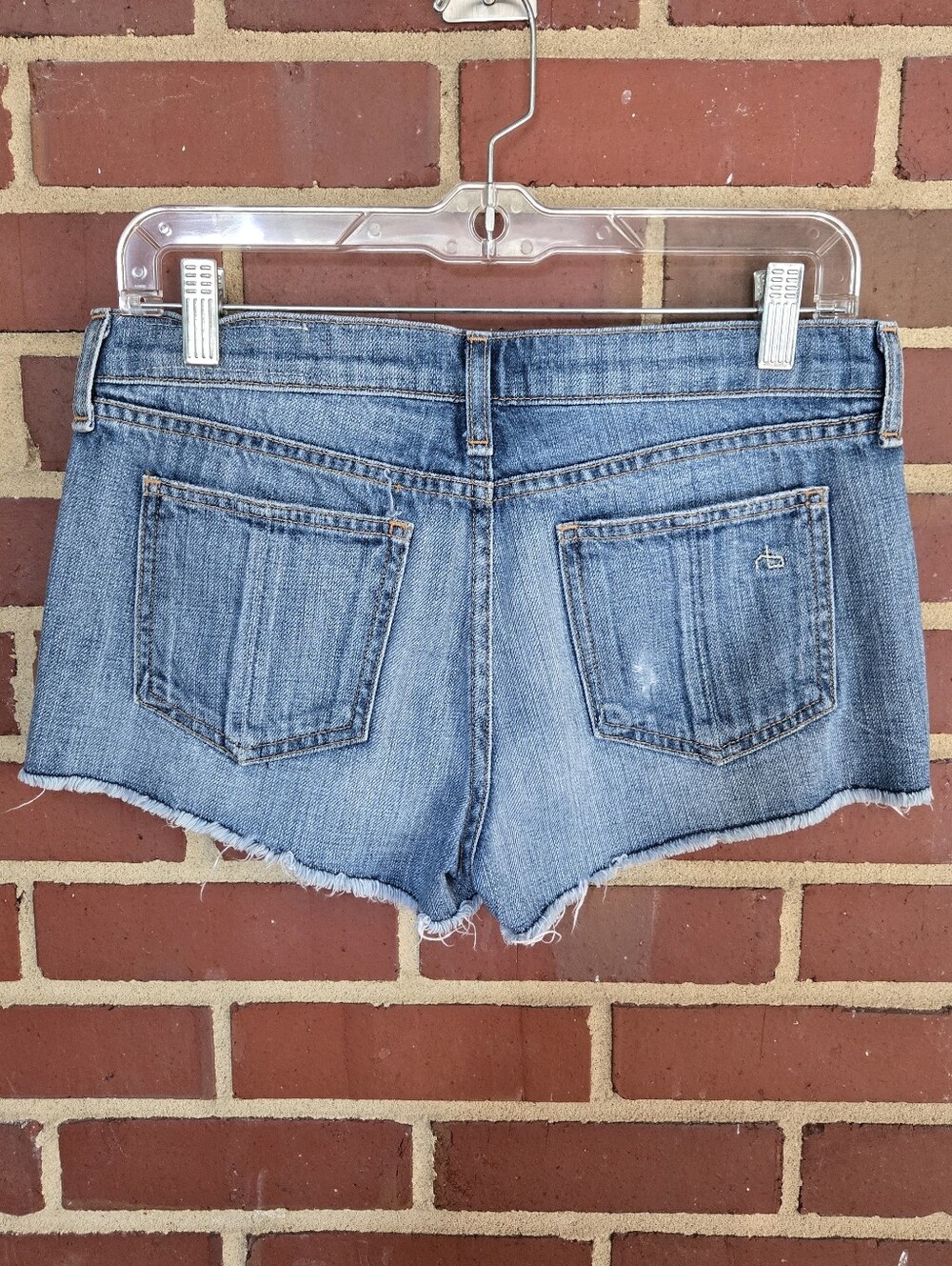 Rag & Bone Jean Cutoff Denim Shorts Size 26 Distressed Frayed Hem Festival Boho - Picture 4 of 8